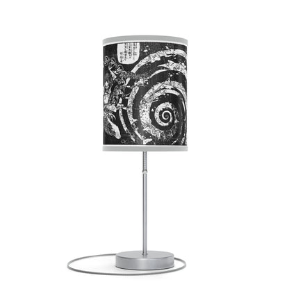Destruction by Hokusai Japanese Woodcut Lamp
