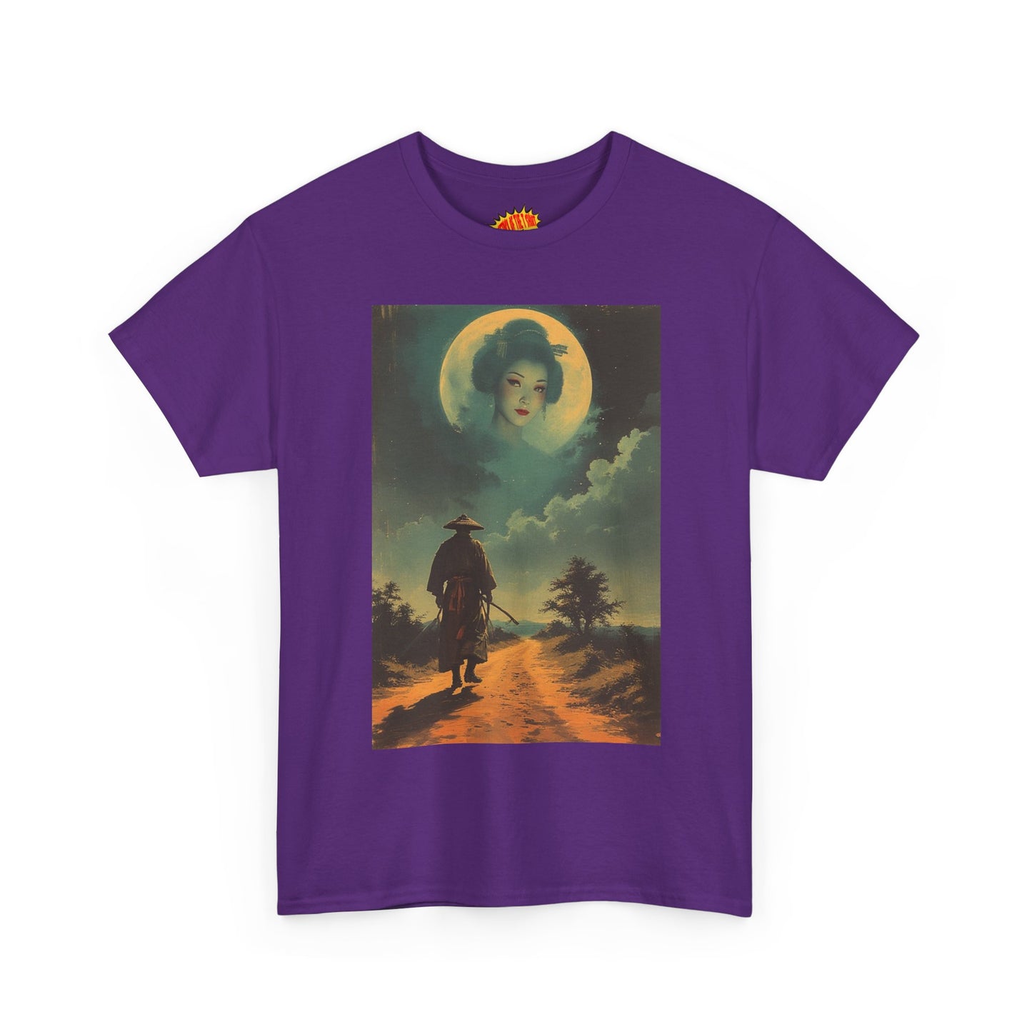 Walking Samurai w/Full Moon Woman T-Shirt *Multiple Colors*