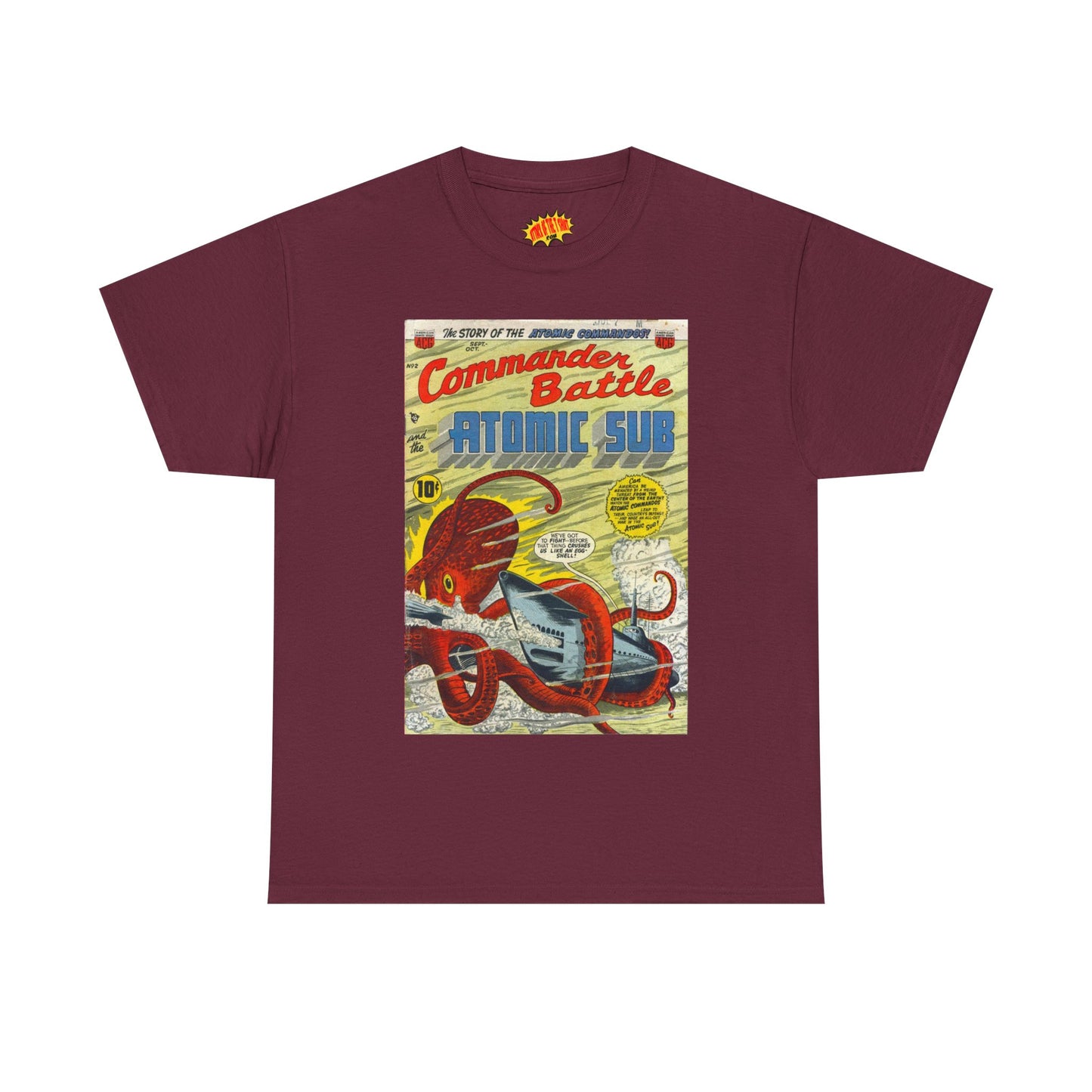 Commander Battle Atomic Sub No. 2 Comic Tee Shirt *Multiple Colors*