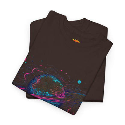 Ringed Planet Space Art Graphic Tee Shirt
