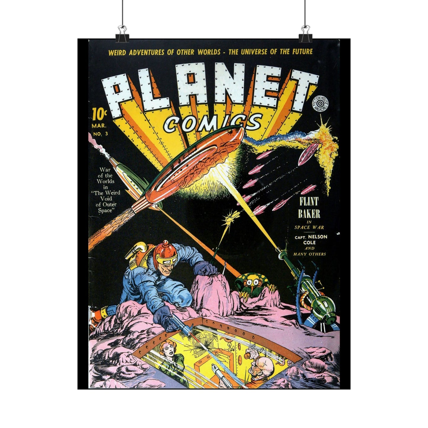 Planet Comics #3 Matte Vertical Posters