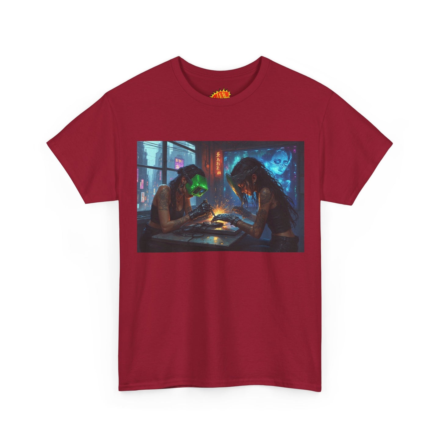 Cyberpunk Robot Nail Salon T-Shirt *Multiple Colors*