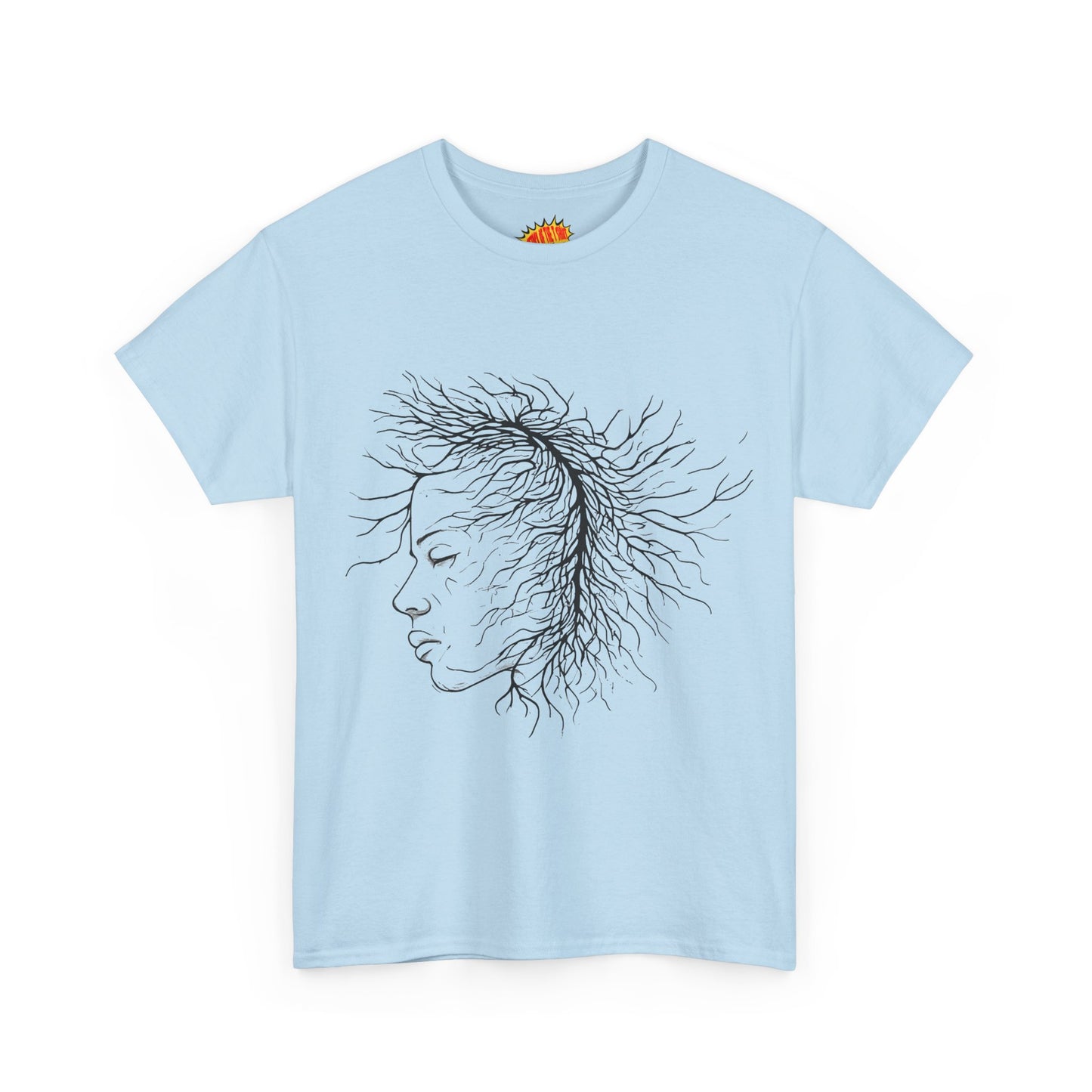 Capillary Face Line Drawing Graphic Art Tee Shirt *Multiple Colors*