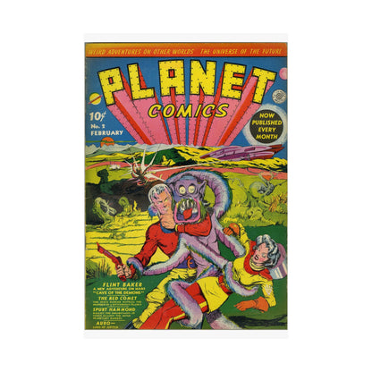 Planet Comics #2 Matte Vertical Posters