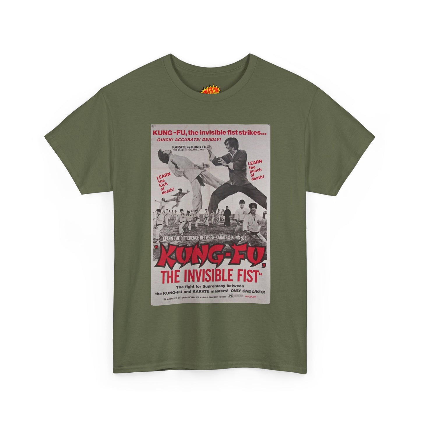 Kung Fu the Invisible Fist Movie Poster T-Shirt *Multiple Colors*