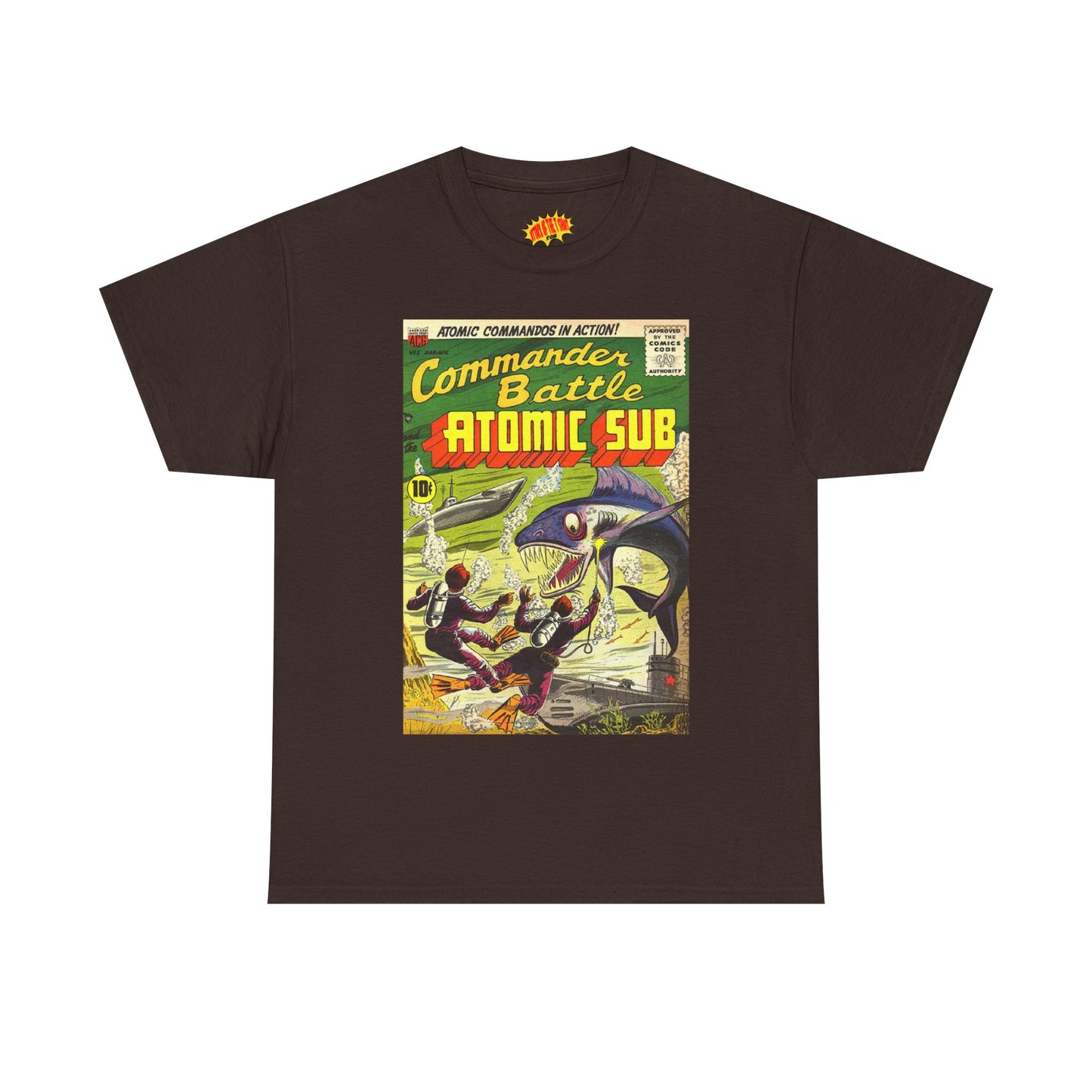 Commander Battle Atomic Sub Comic No. 5 Tee Shirt *Multiple Colors*