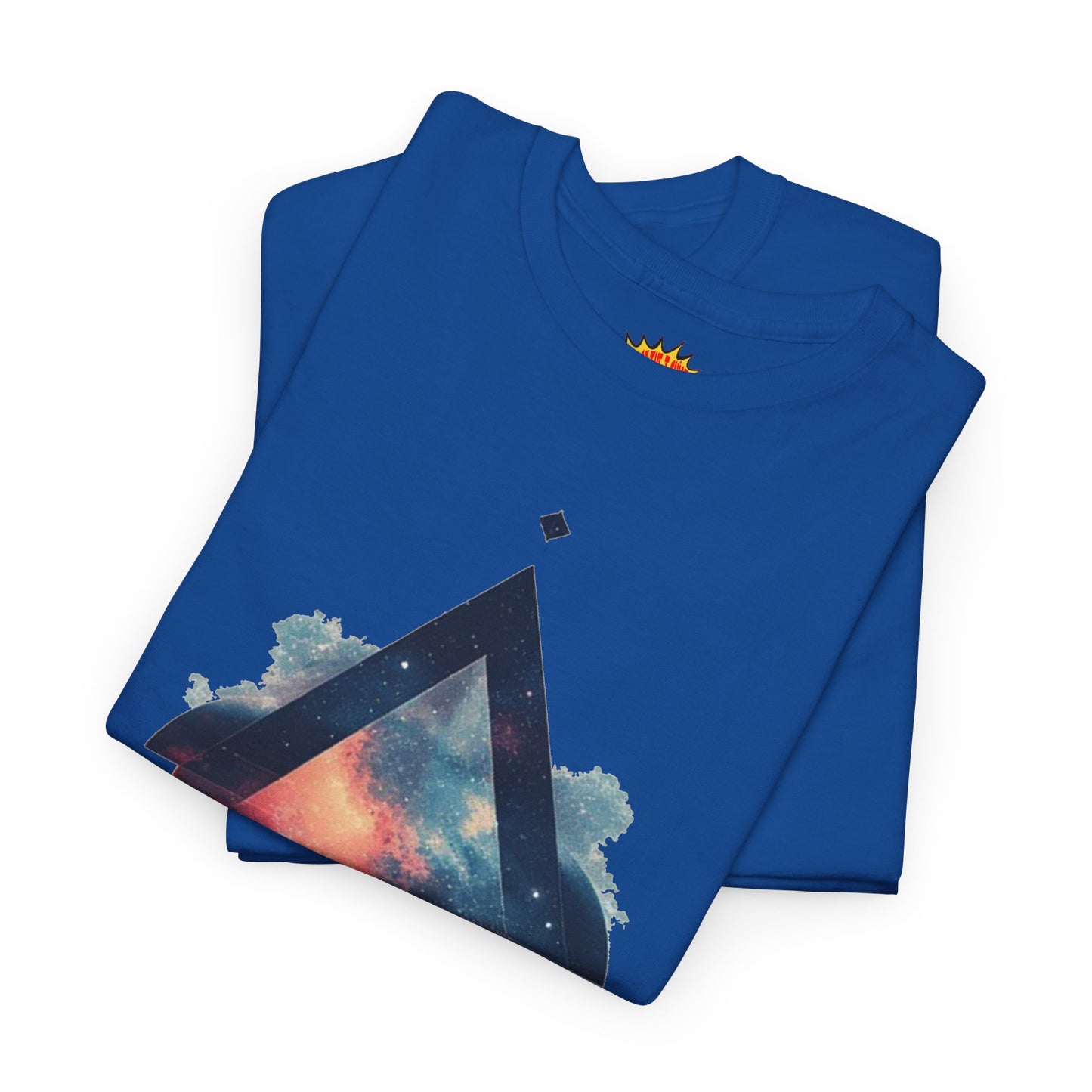 Split Diamond Shape Nebula Graphic Space Art Tee Shirt *Multiple Colors*
