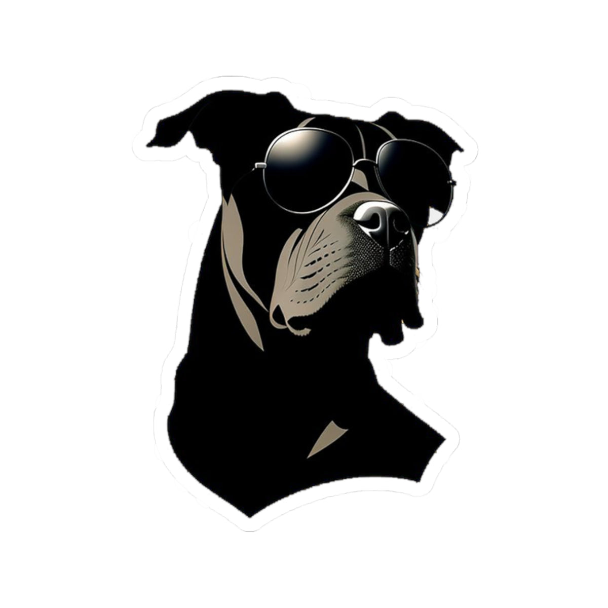 Dog with Sunglasses Stickers