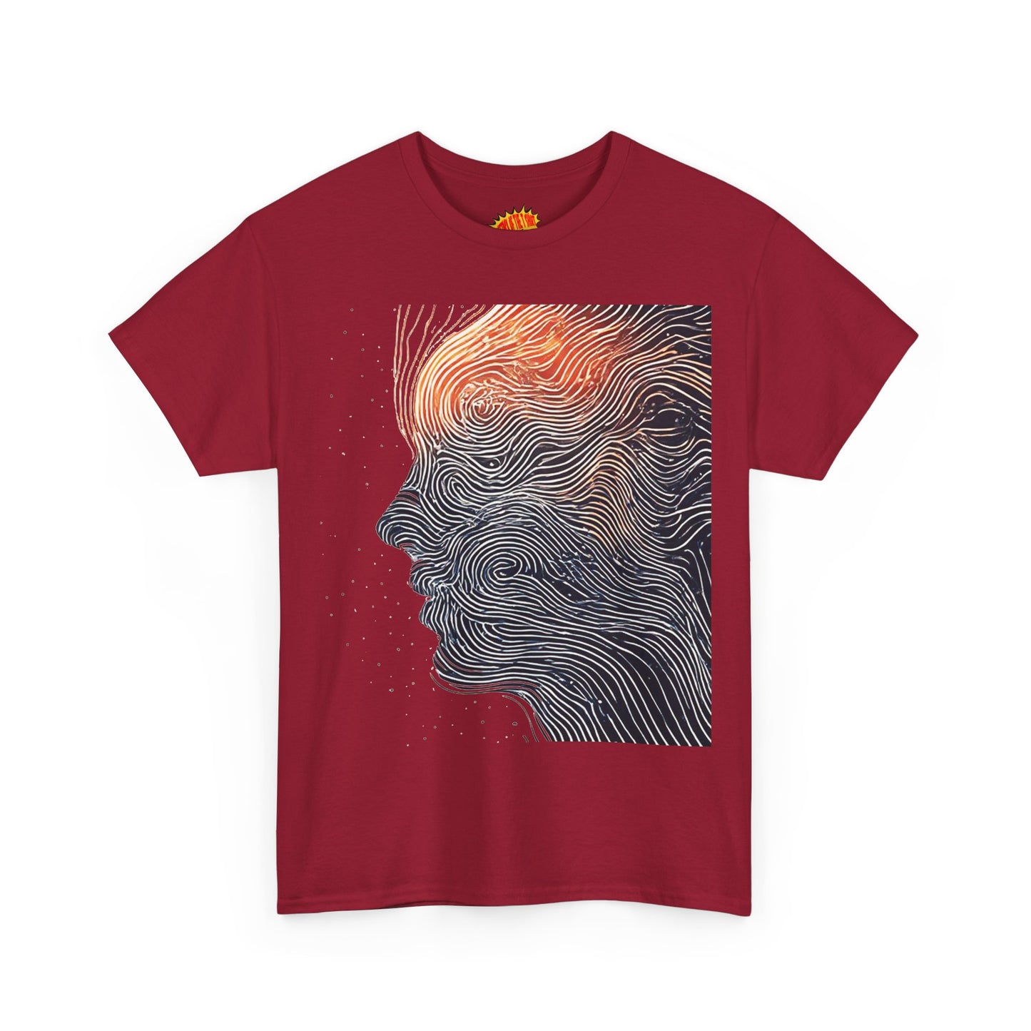 Line Drawing Face Graphic Art Tee Shirt *Multiple Colors*