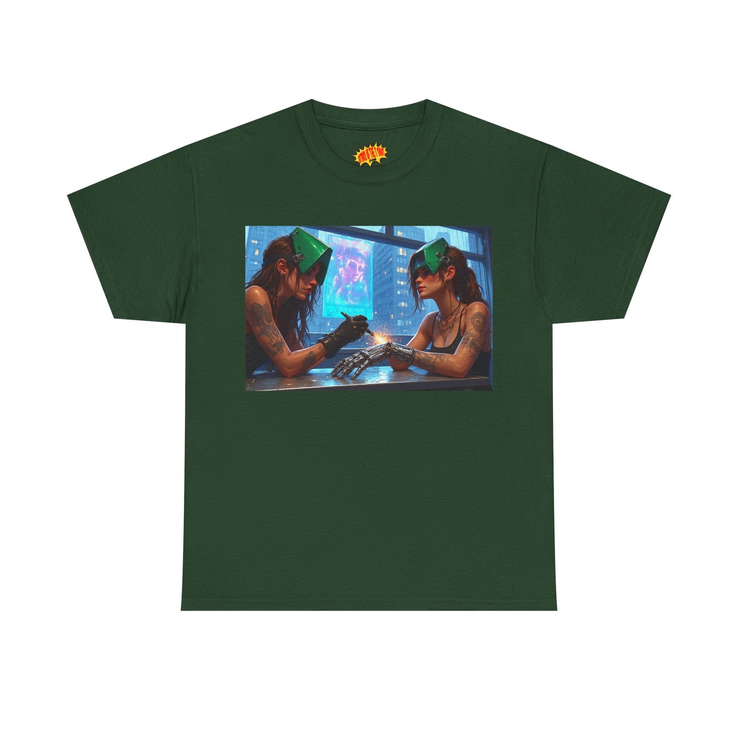 Cyberpunk Robot Hand Repair Scene T-Shirt *Multiple Colors*