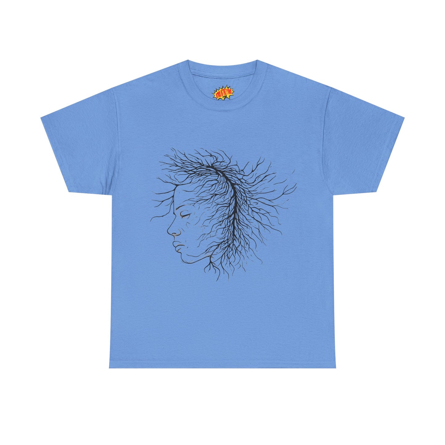 Capillary Face Line Drawing Graphic Art Tee Shirt *Multiple Colors*