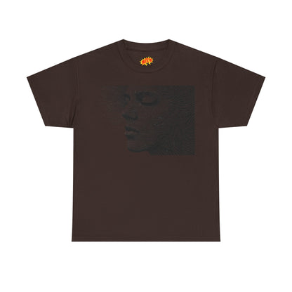 Face Line Drawing Portrait Graphic Art Tee Shirt