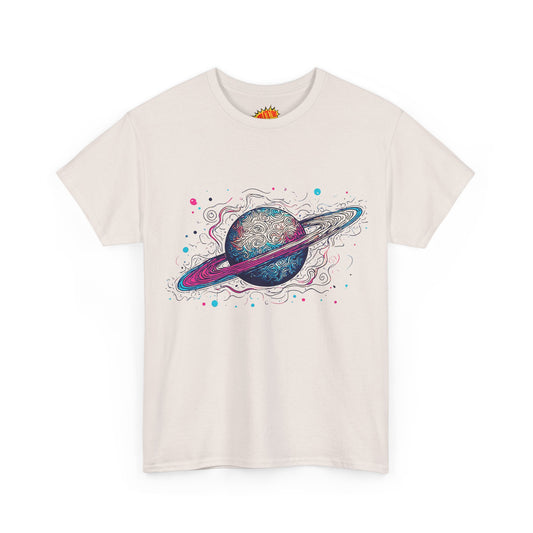 Ringed Planet Space Art Graphic Tee Shirt *Multiple Colors*