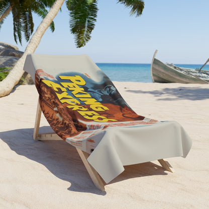 Peking Express Vintage Movie Poster Beach Towel | Retro Film Art Towel