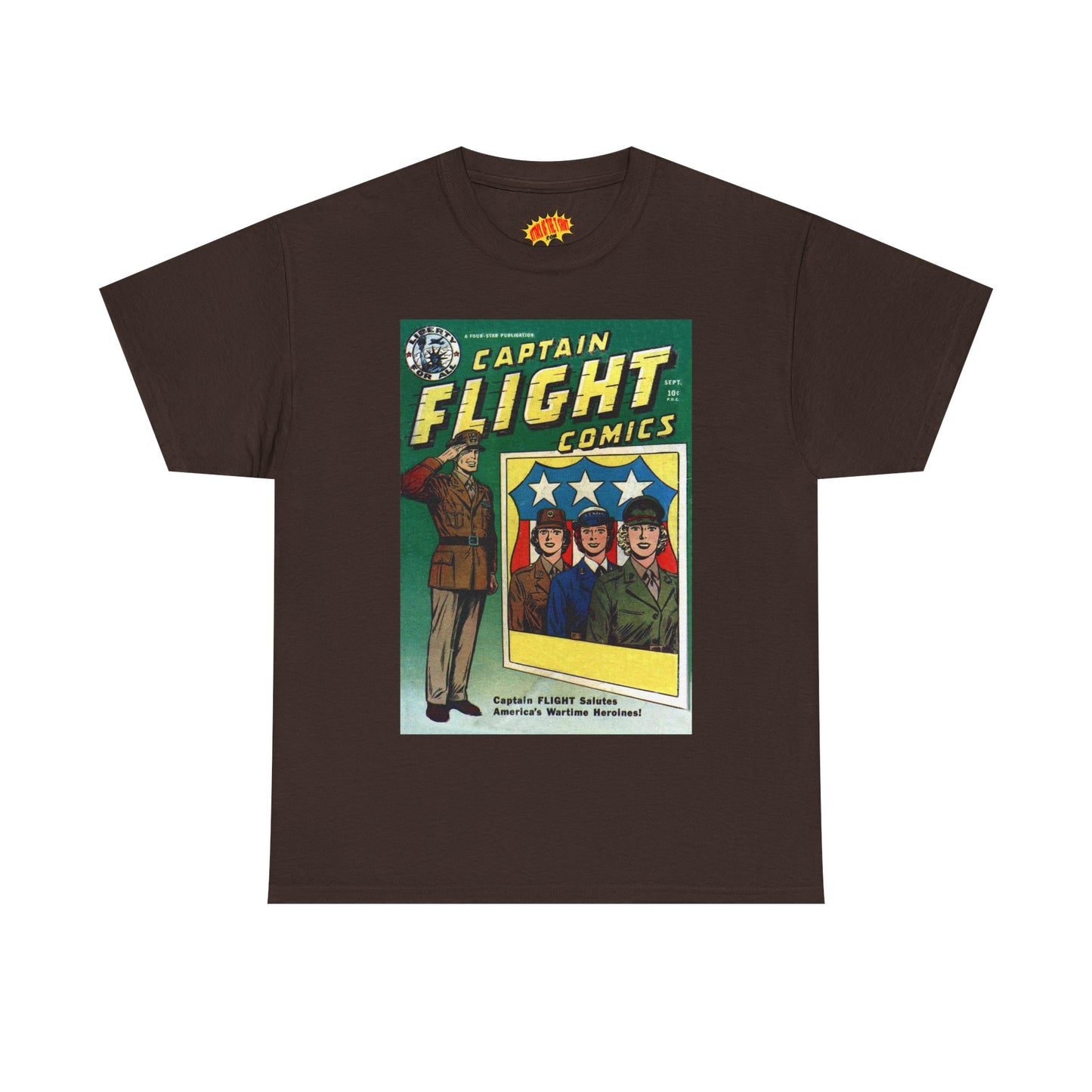Captain Flight September Comic Tee Shirt *Multiple Colors*
