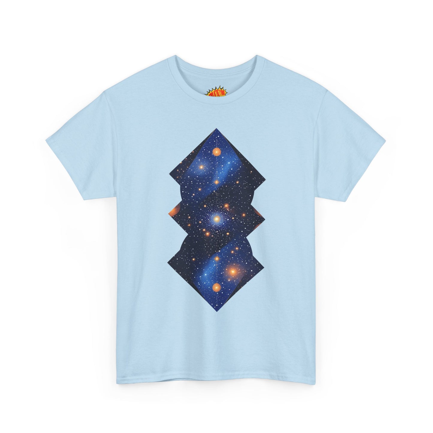 Geometric Shaped Galaxy Graphic Space Art Tee Shirt *Multiple Colors*