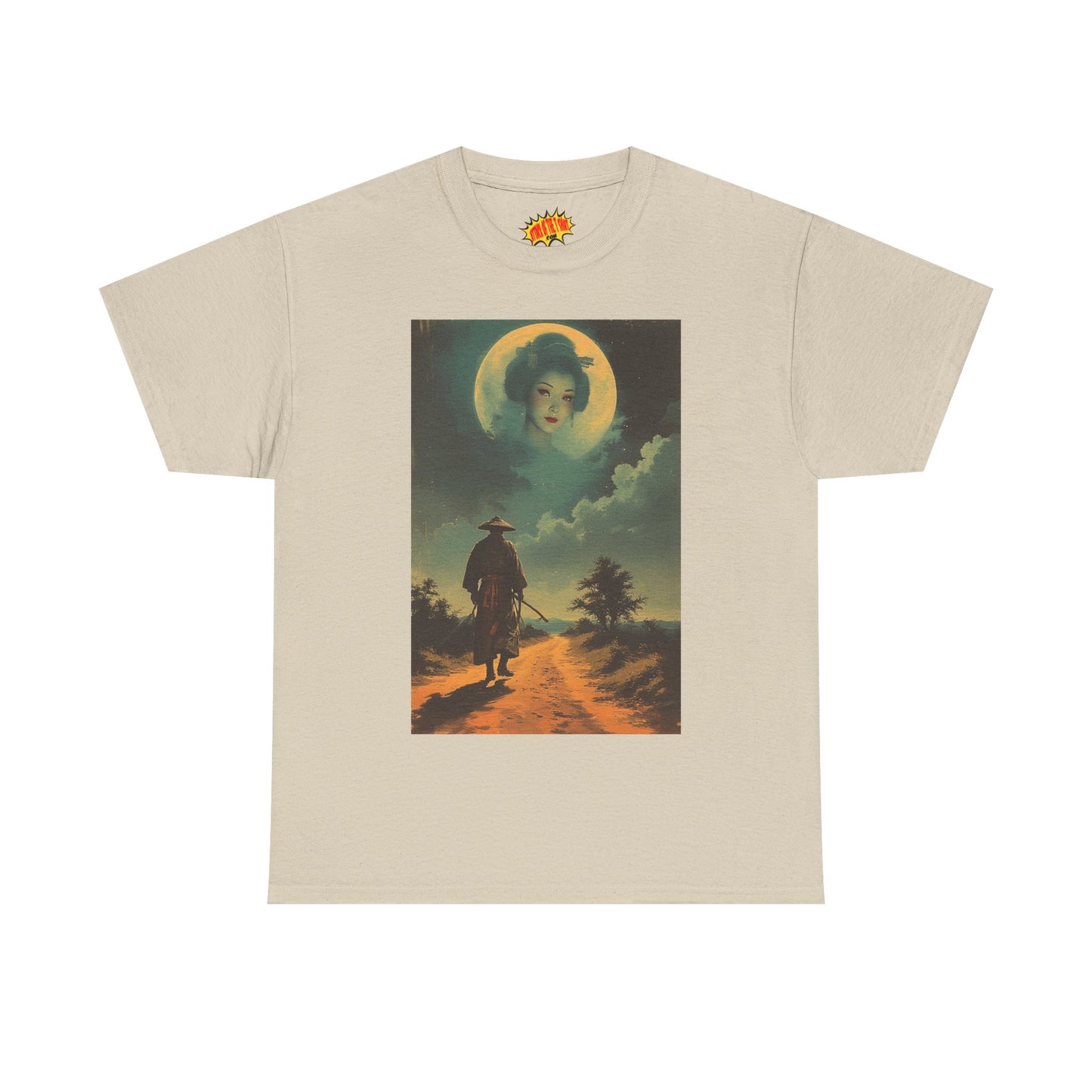 Walking Samurai w/Full Moon Woman T-Shirt *Multiple Colors*