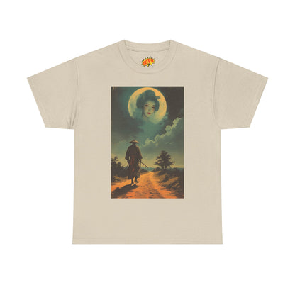 Walking Samurai w/Full Moon Woman T-Shirt
