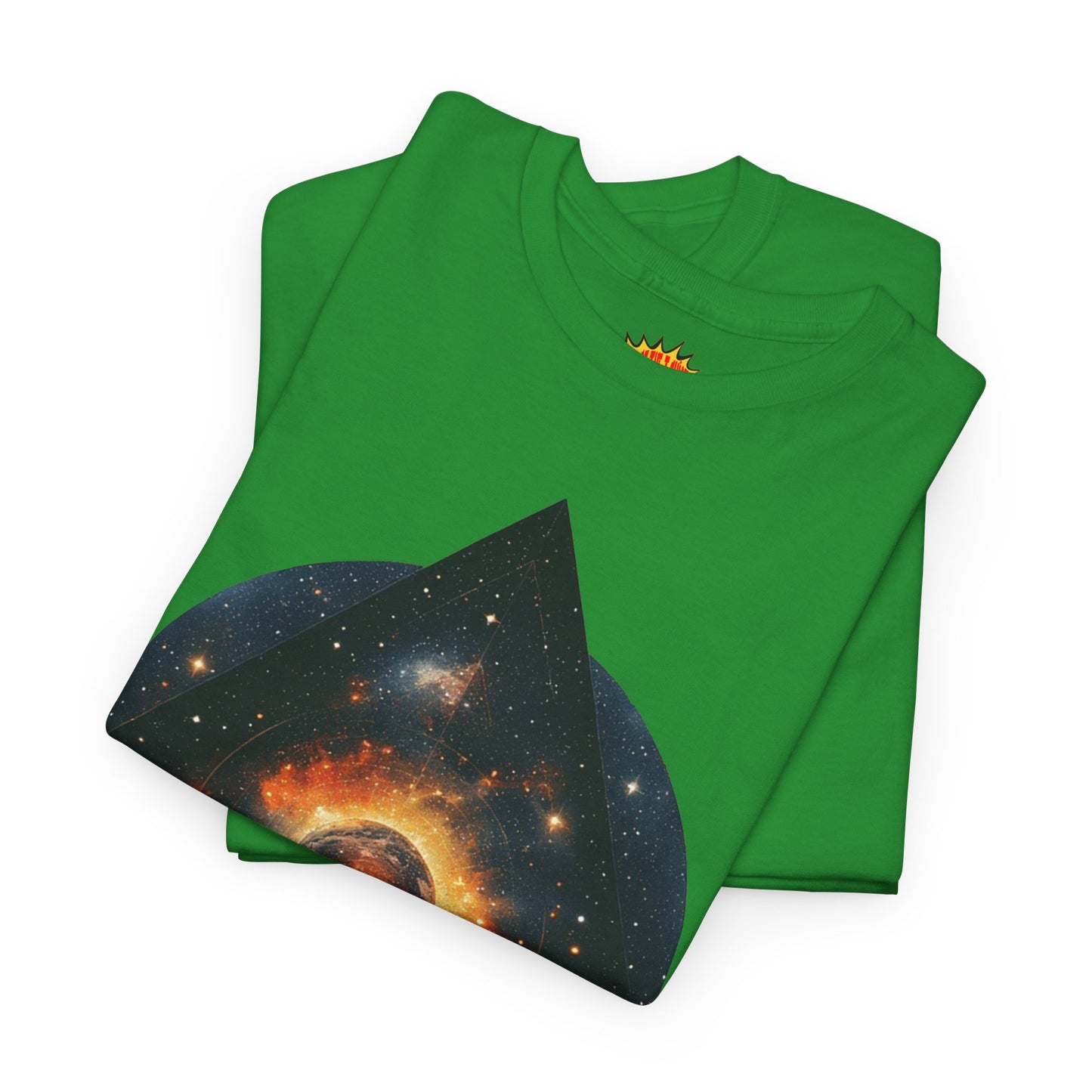 Rounded Diamond Shape Nebula Graphic Space Art Tee Shirt *Multiple Colors*