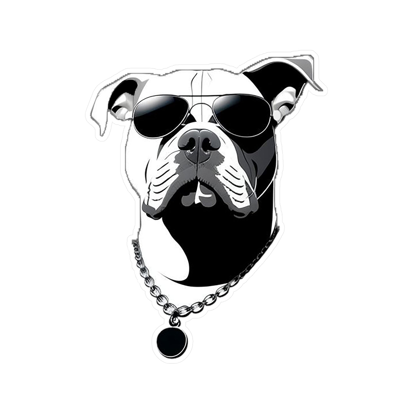 Dog with Sunglasses Durable Vinyl Decal Sticker
