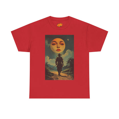Walking Samurai w/Blood Moon Face T-Shirt
