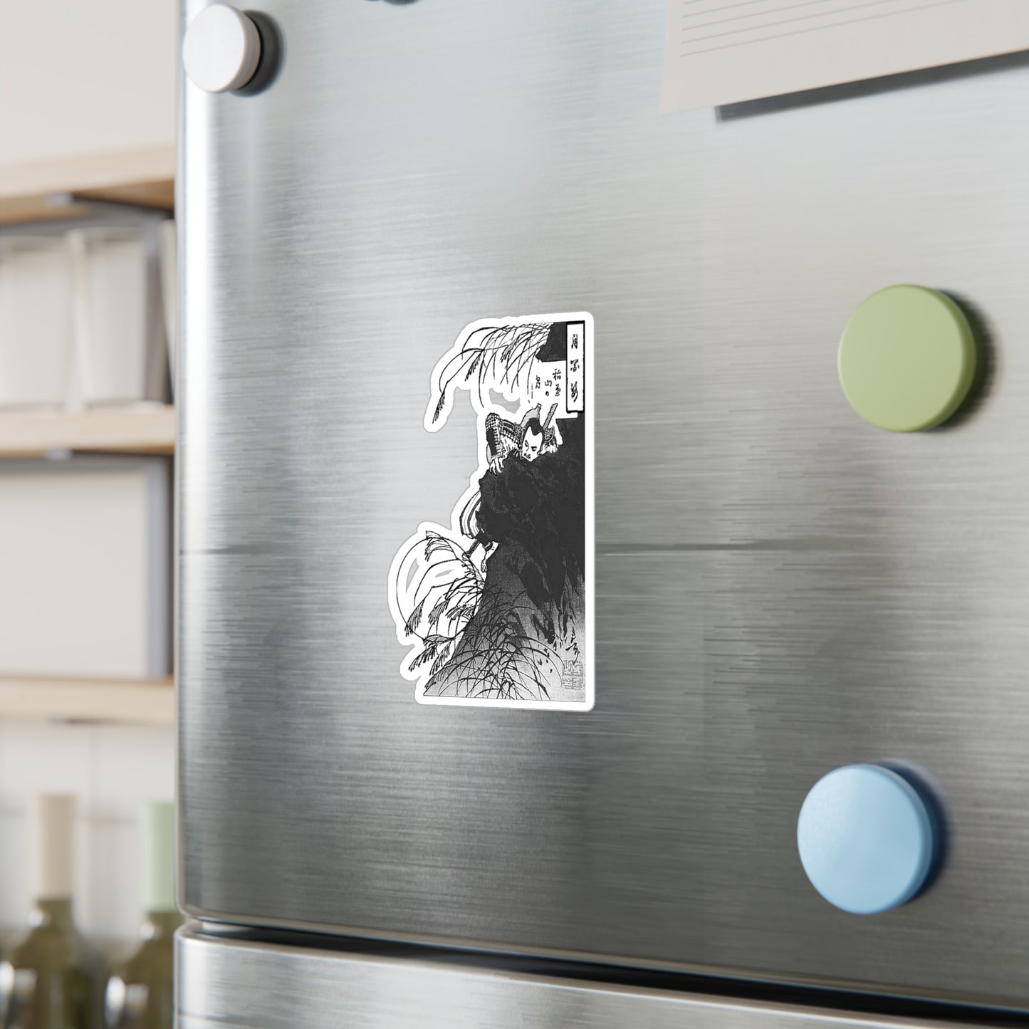 Inaba Mountain Moon Japanese Art Durable Vinyl Decal Sticker