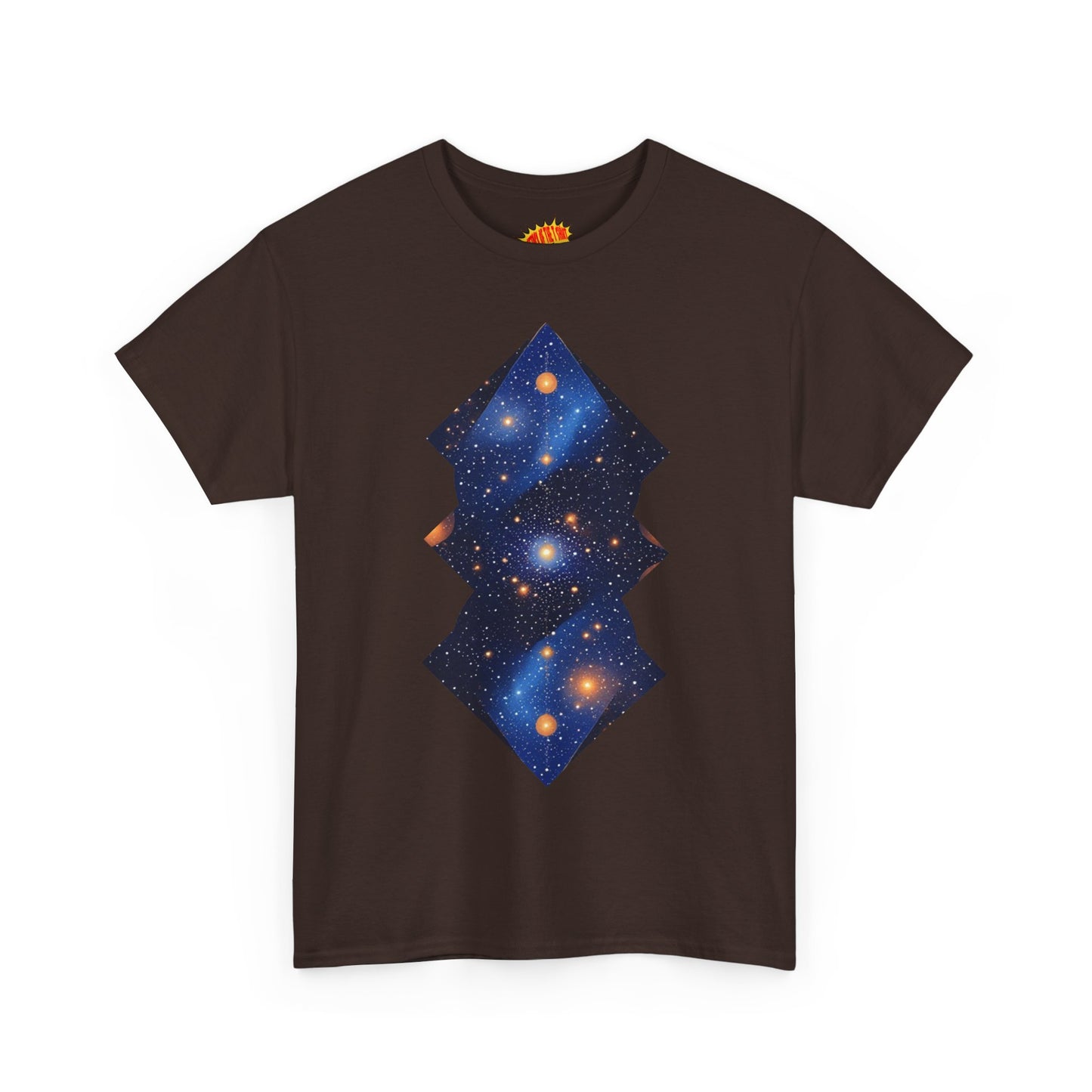 Geometric Shaped Galaxy Graphic Space Art Tee Shirt *Multiple Colors*