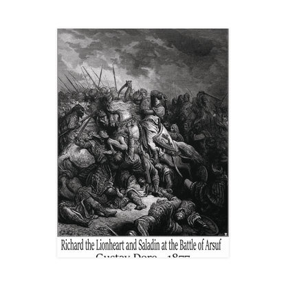 Richard the Lionheart and Saladin at the Battle of Arsuf - Gustav Dore, 1877