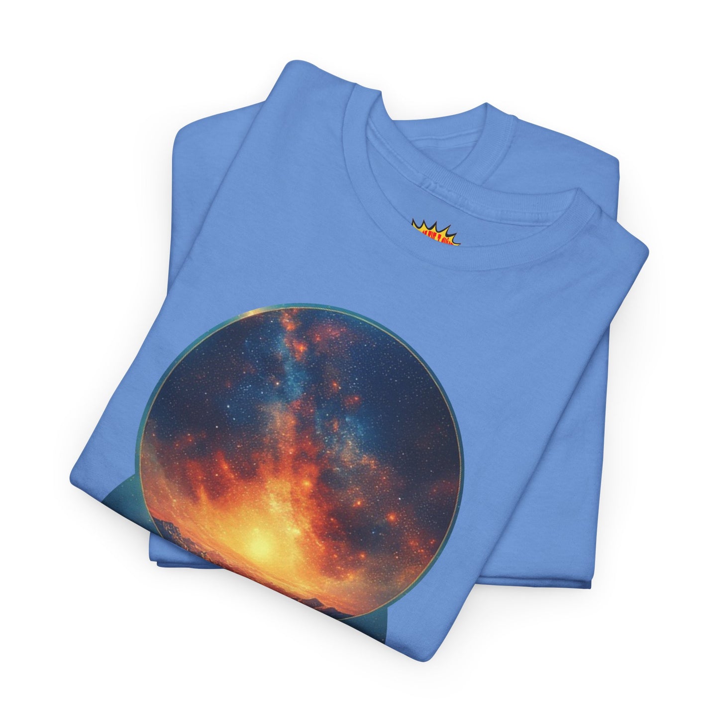 Round Cosmic Galaxy Graphic Art Tee Shirt *Multiple Colors*