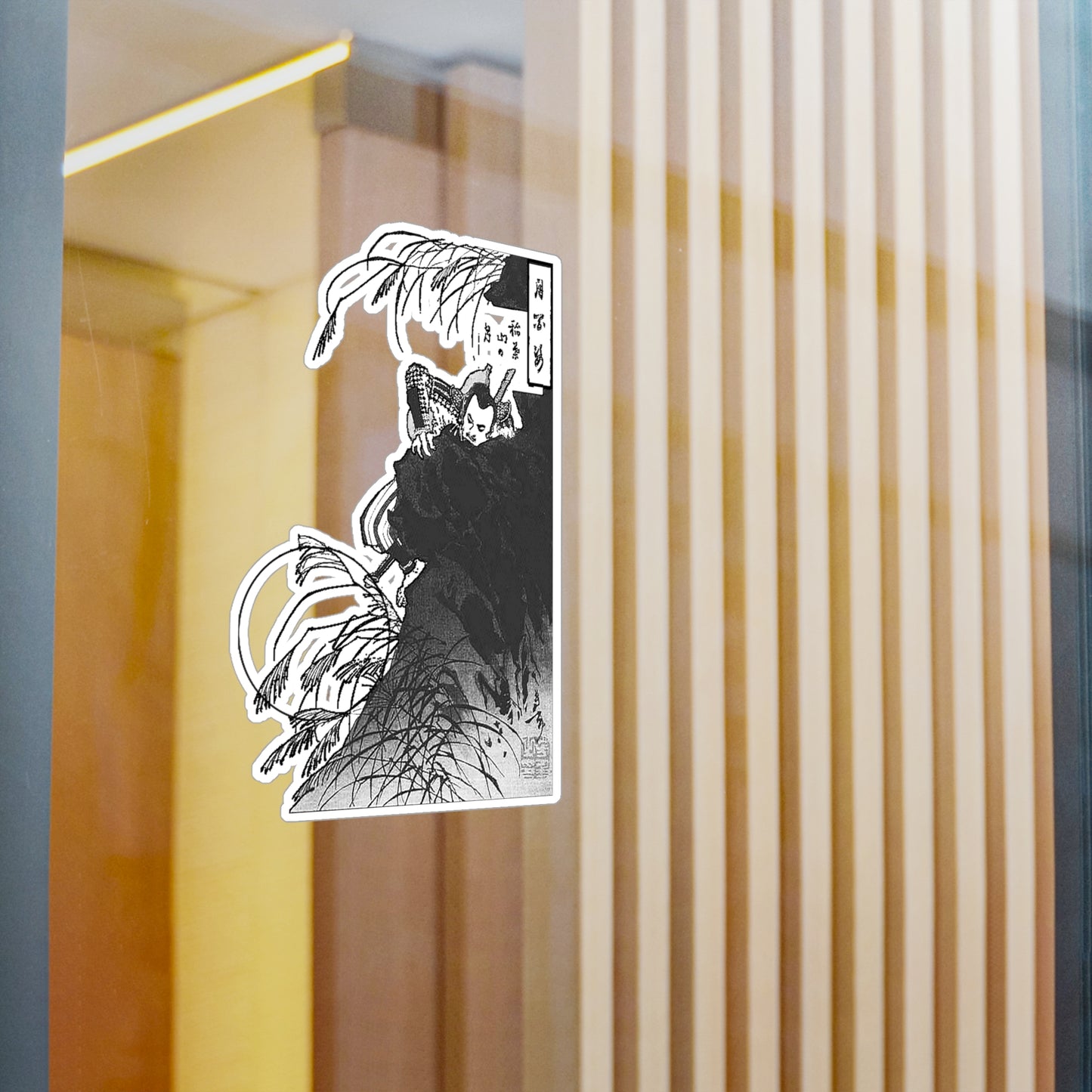 Inaba Mountain Moon Japanese Art Durable Vinyl Decal Sticker