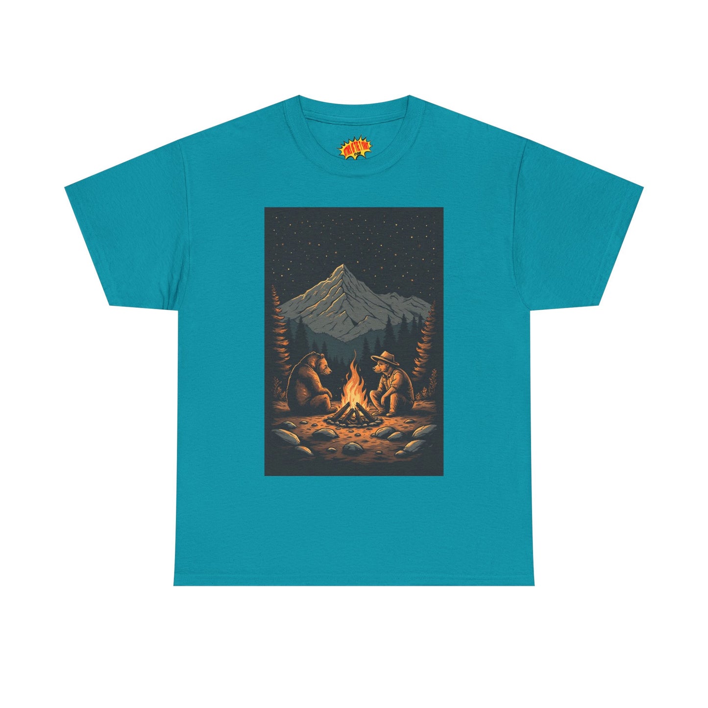Mountain Bears Campfire Scene T-Shirt *Multiple Colors*