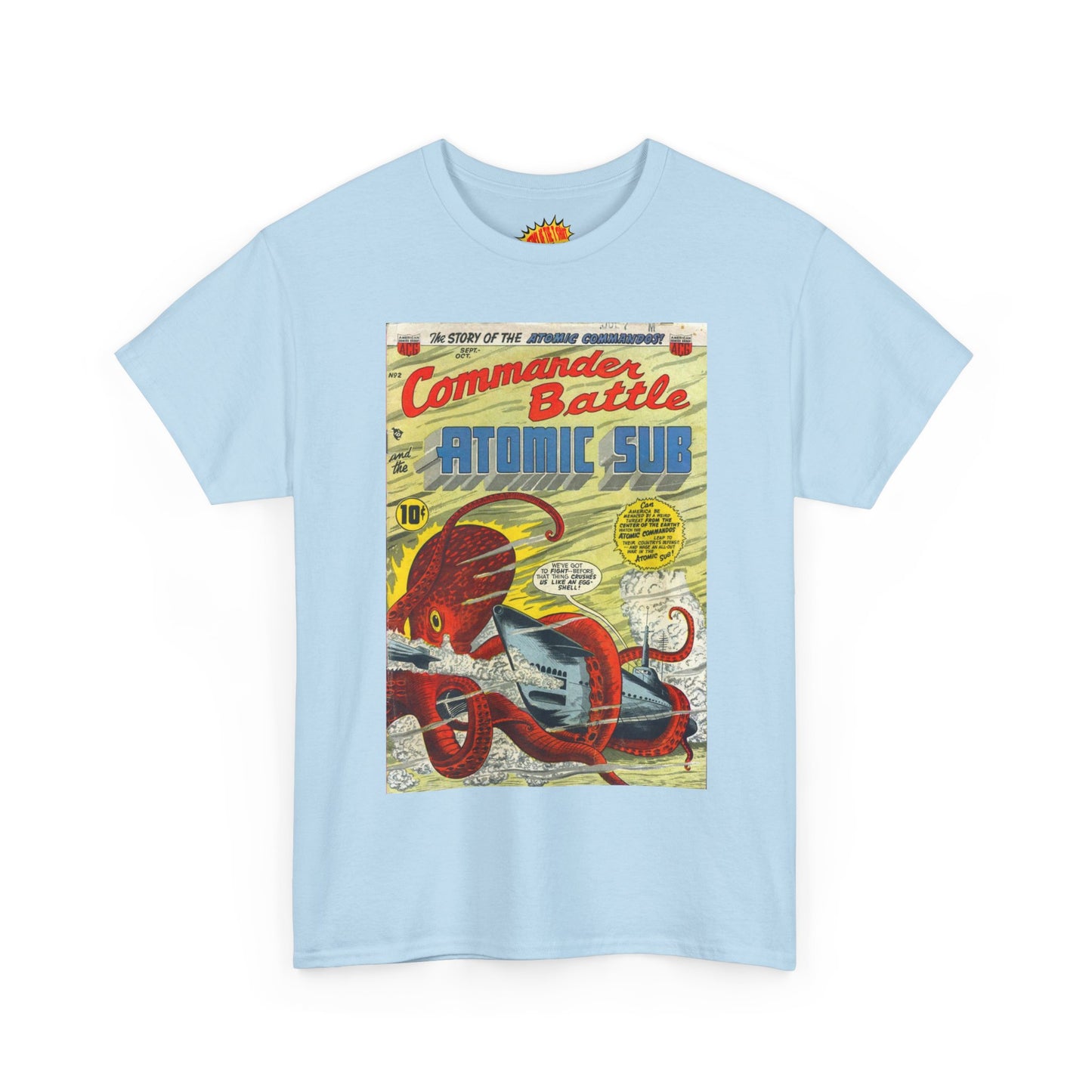 Commander Battle Atomic Sub No. 2 Comic Tee Shirt *Multiple Colors*