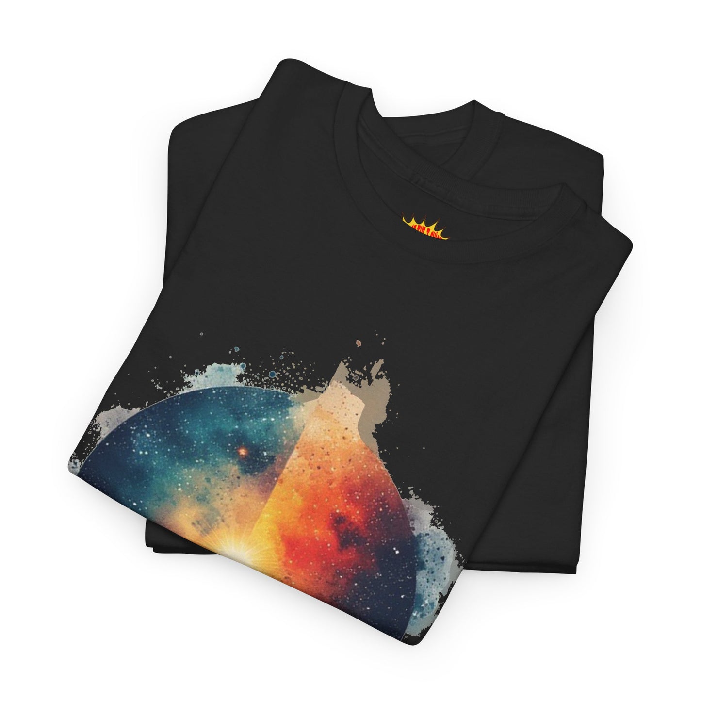 Round Galaxy w/Nebula Graphic Art Tee Shirt *Multiple Colors*