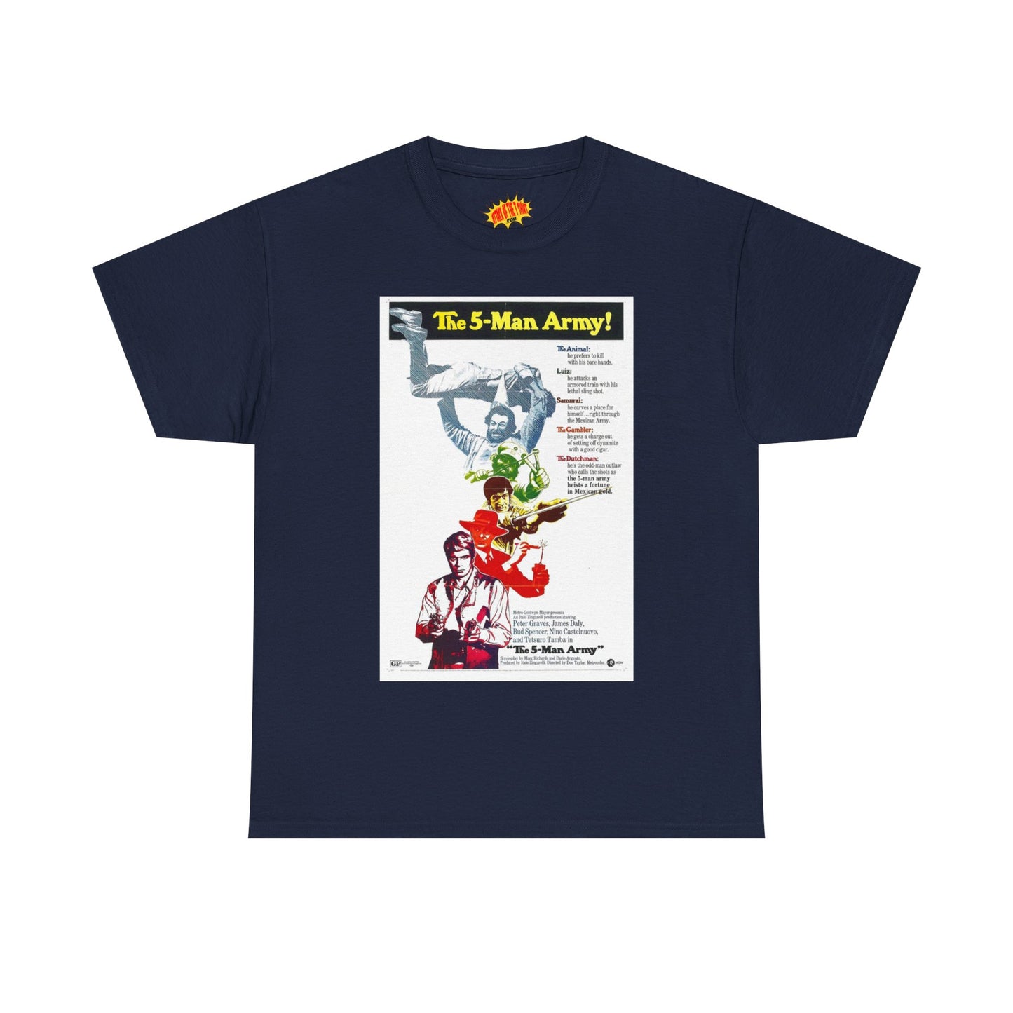 The 5 Man Army Movie Poster T-Shirt *Multiple Colors*