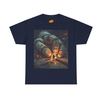 Anime Factory Welder w/Giant Robot Mech Hand T-Shirt