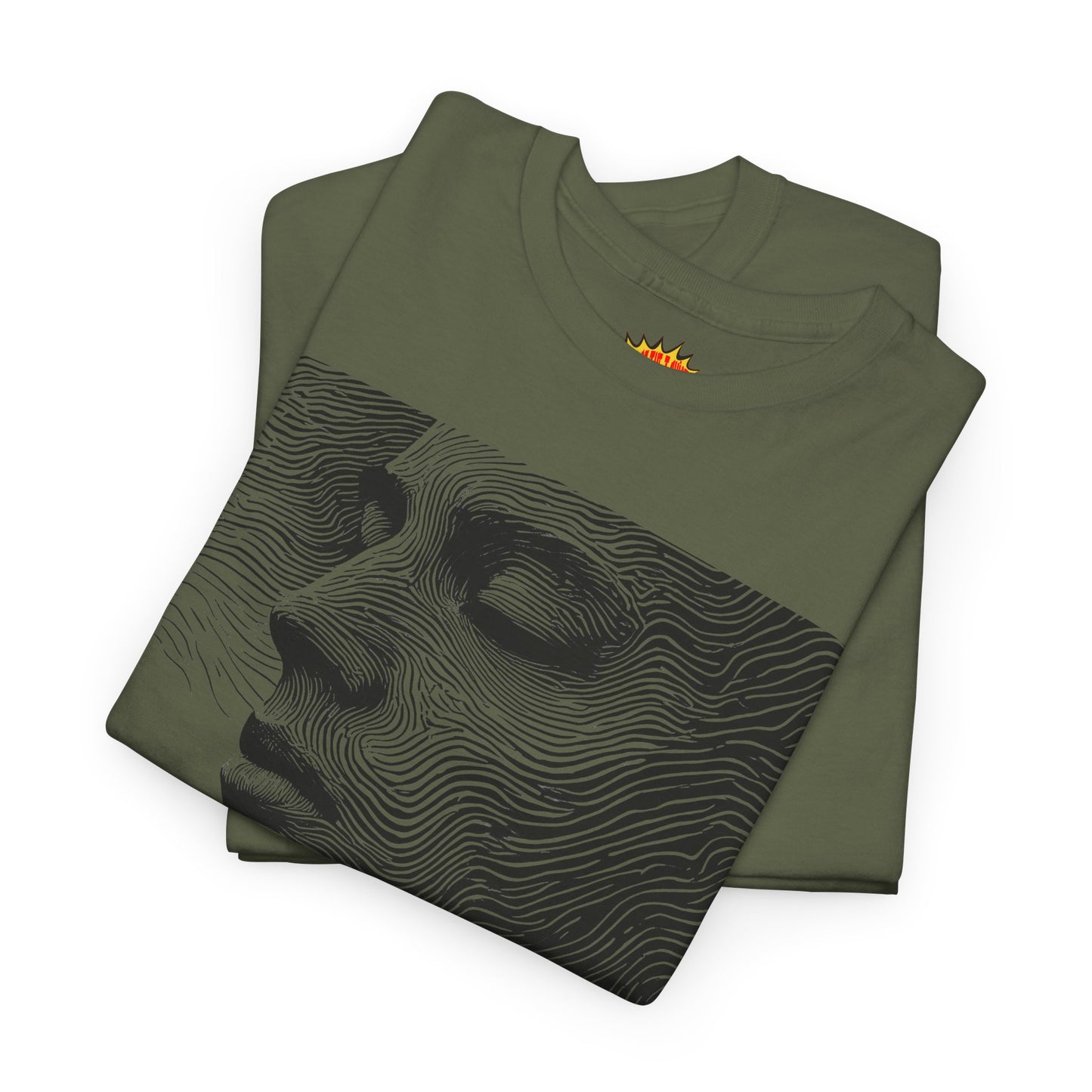 Face Line Drawing Portrait Graphic Art Tee Shirt *Multiple Colors*