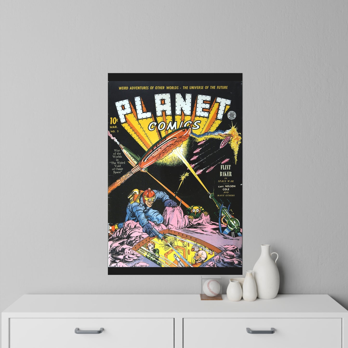 Planet Comics #3 Wall Decals