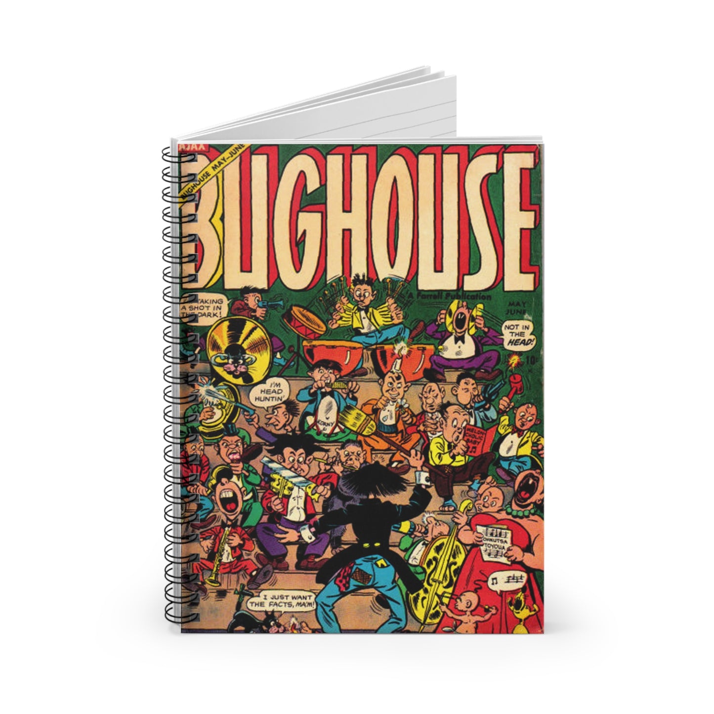 Bughouse May - June Comic Book Cover Notebook