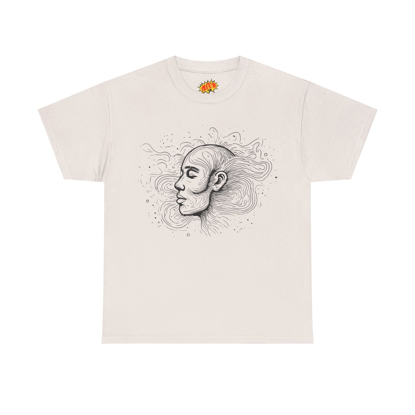 Line Drawing Graphic Art Face Tee Shirt *Multiple Colors*