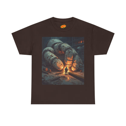 Anime Factory Welder w/Giant Robot Mech Hand T-Shirt
