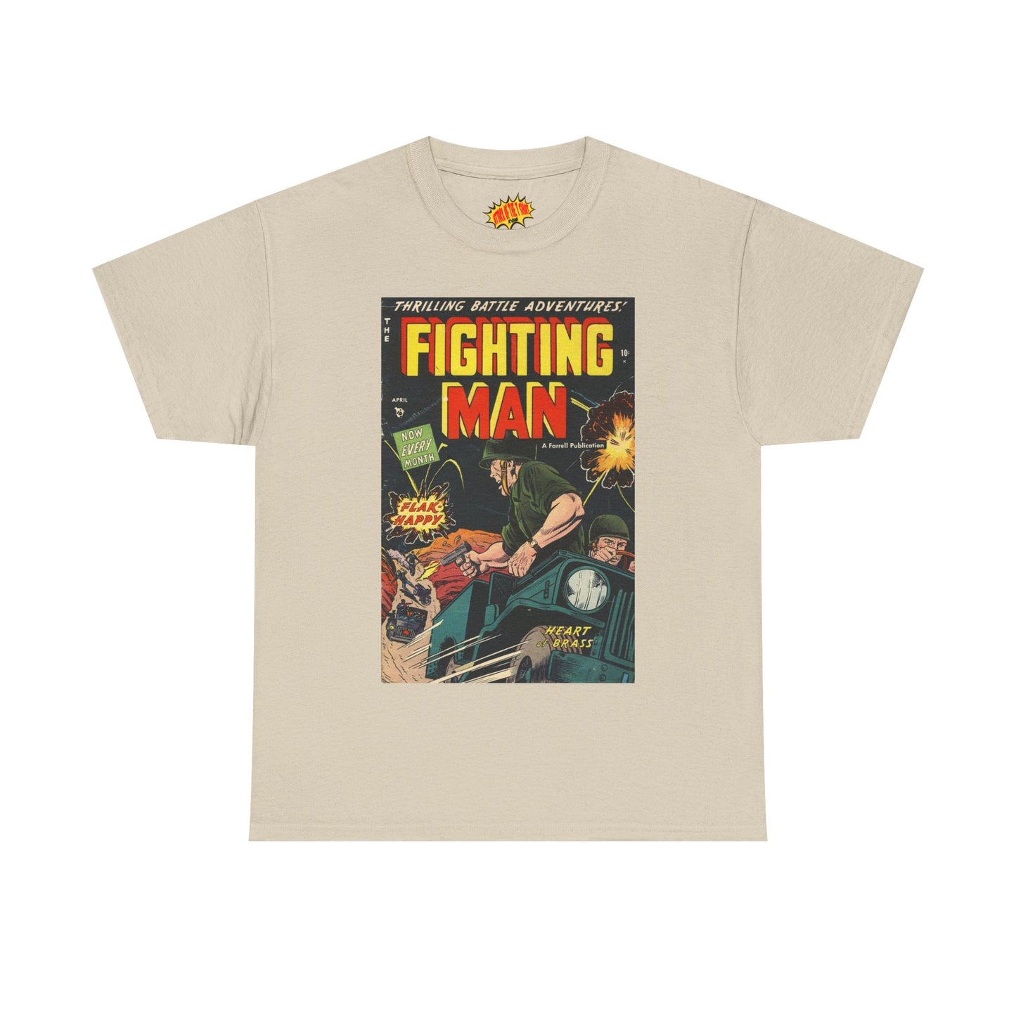 The Fighting Man April Comic Tee Shirt *Multiple Colors*