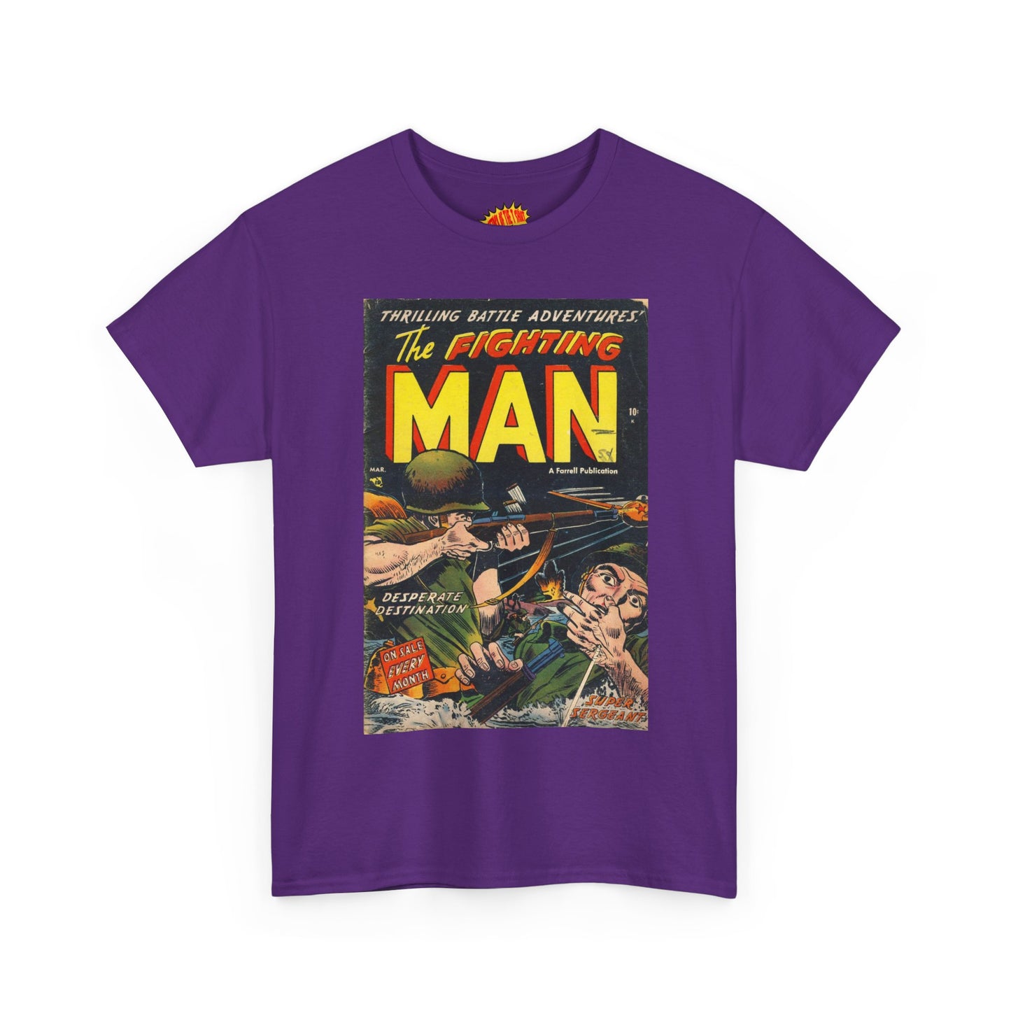 The Fighting Man March Comic Tee Shirt *Multiple Colors*