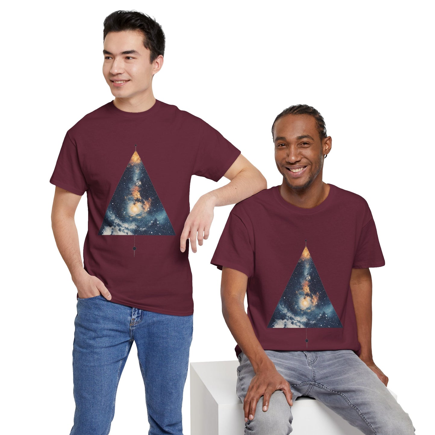Triangle Nebula Graphic Space Art Tee Shirt *Multiple Colors*