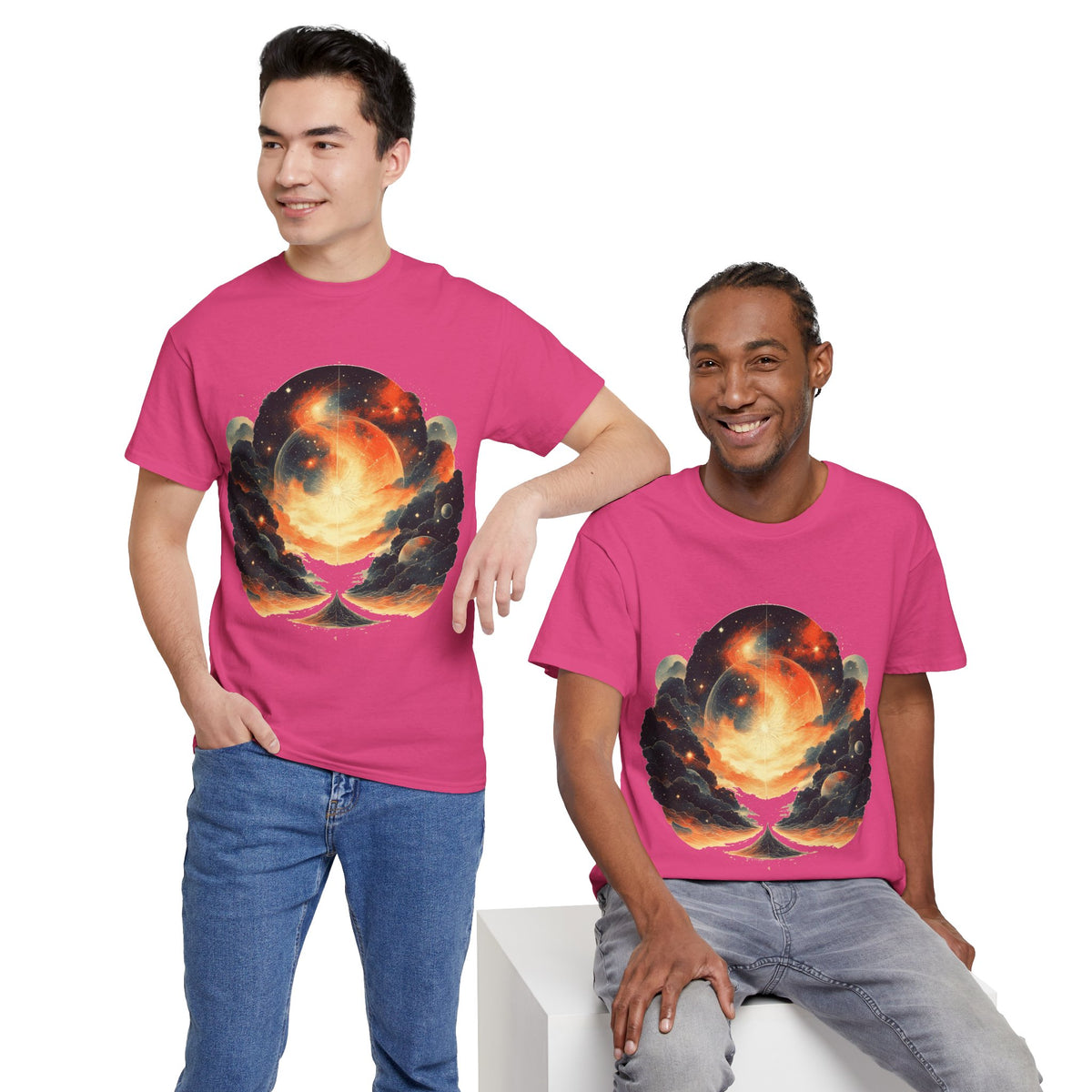 Moonscape w/Clouds Graphic Tee Shirt