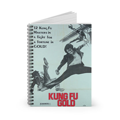 Kung Fu Gold - Vintage Movie Poster Notebook