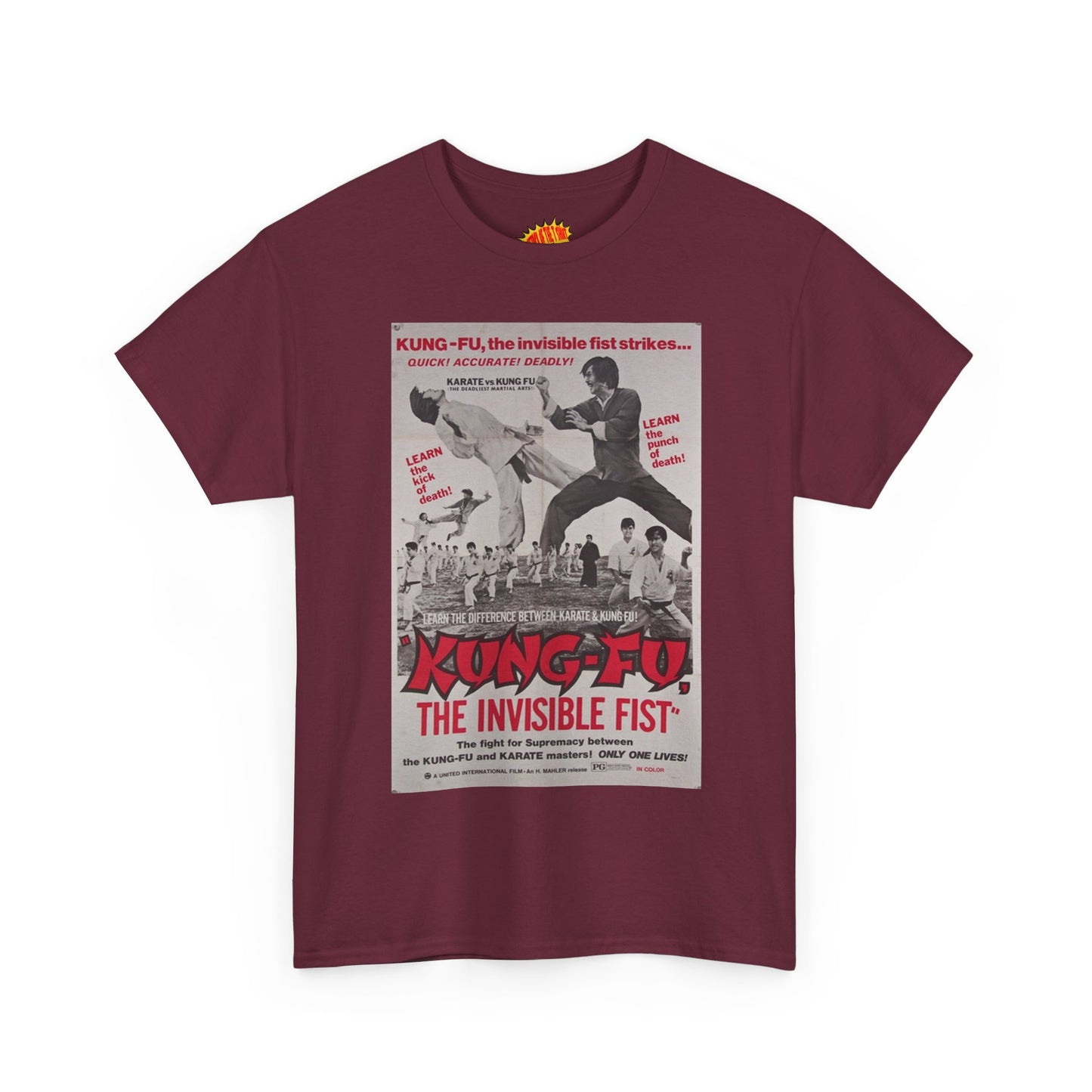 Kung Fu the Invisible Fist Movie Poster T-Shirt *Multiple Colors*