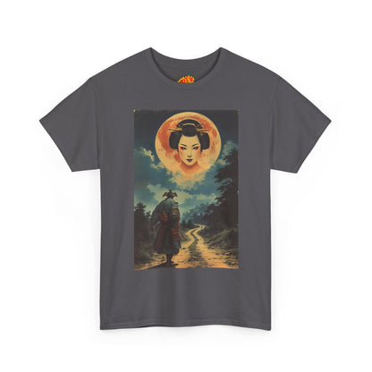 Samurai w/Blood Moon Woman T-Shirt