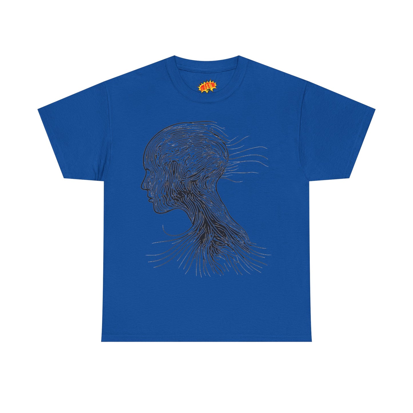 Face Silhouette Line Drawing Graphic Art Tee Shirt *Multiple Colors*
