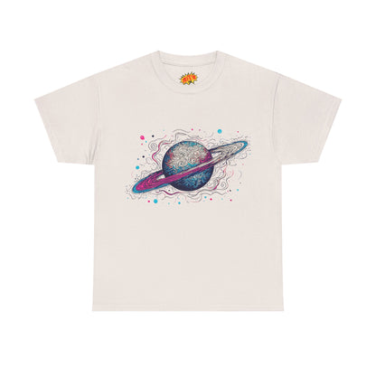 Ringed Planet Space Art Graphic Tee Shirt