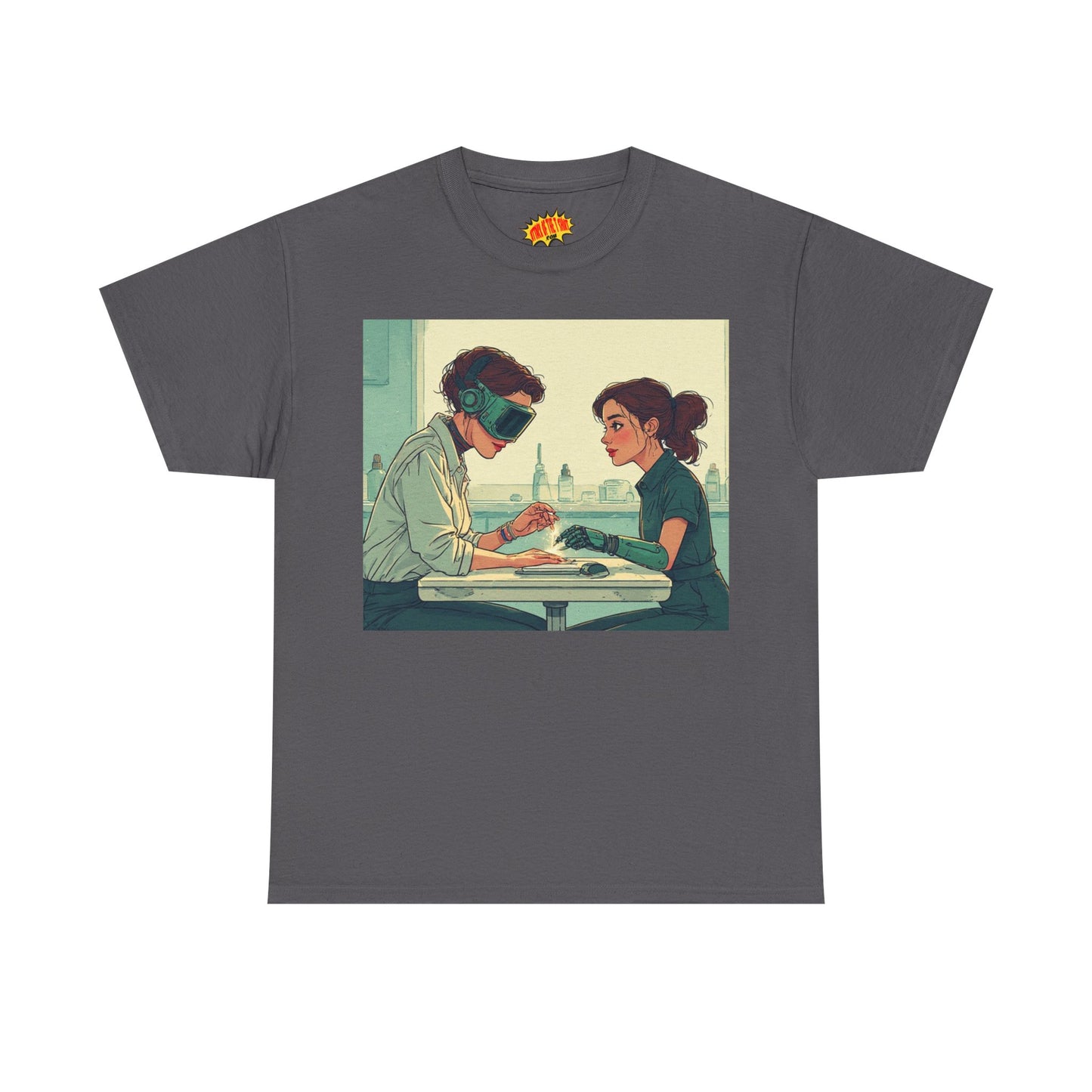 Pastel Robot Hands Manicure Scene T-Shirt *Multiple Colors*